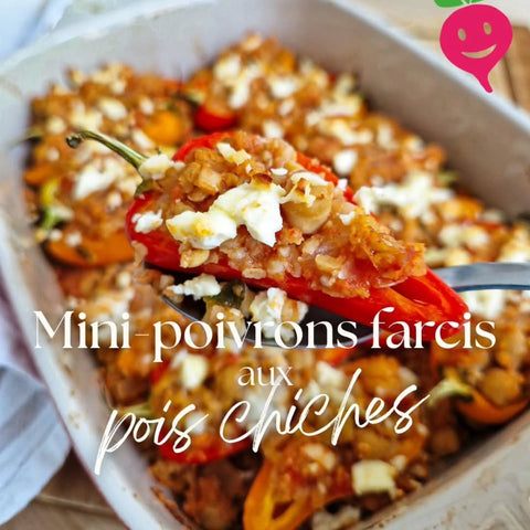 Mini-poivrons farcis aux pois chiches