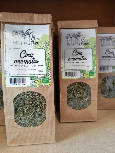 🌿Mélange cinq aromates 50g (ST-ANDRE-DES-EAUX)